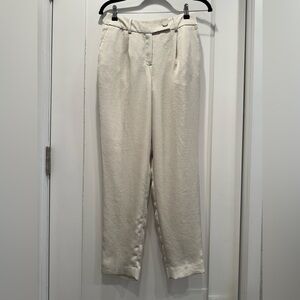 Express Cream Tailored Dress Pants | Size 2R